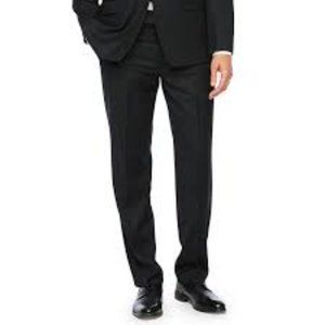 Collection By Michael Strahan Classic Fit Flat Front Suit Pants Black NWT